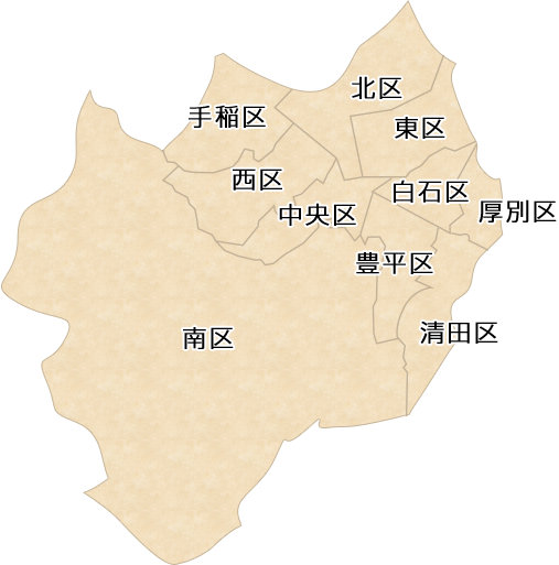 札幌市内の神社マップ