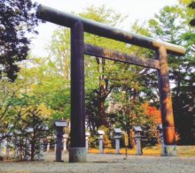 大鳥居と燈籠